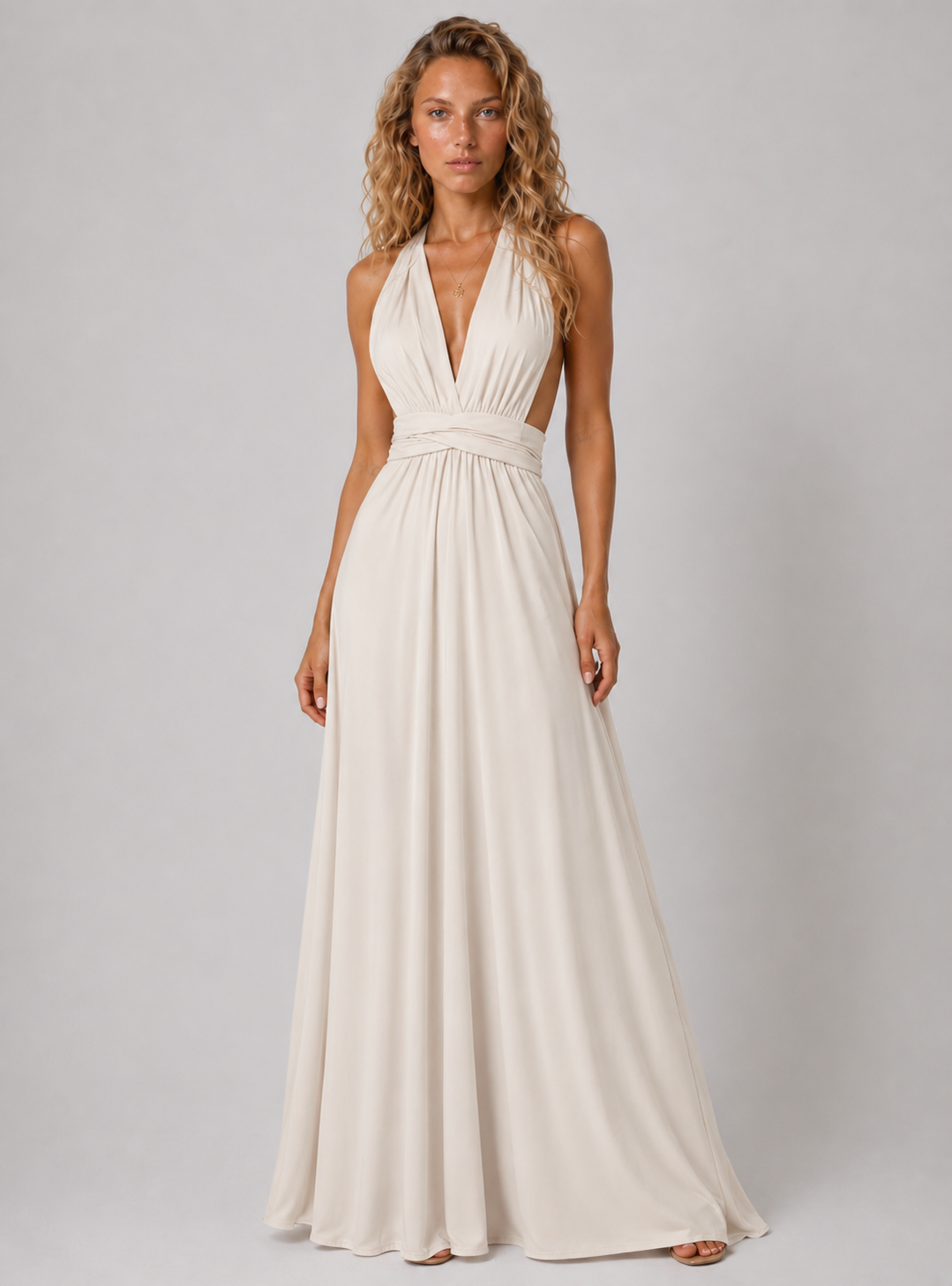 Lunoria | Infinity Maxi Jurk met Wikkelontwerp