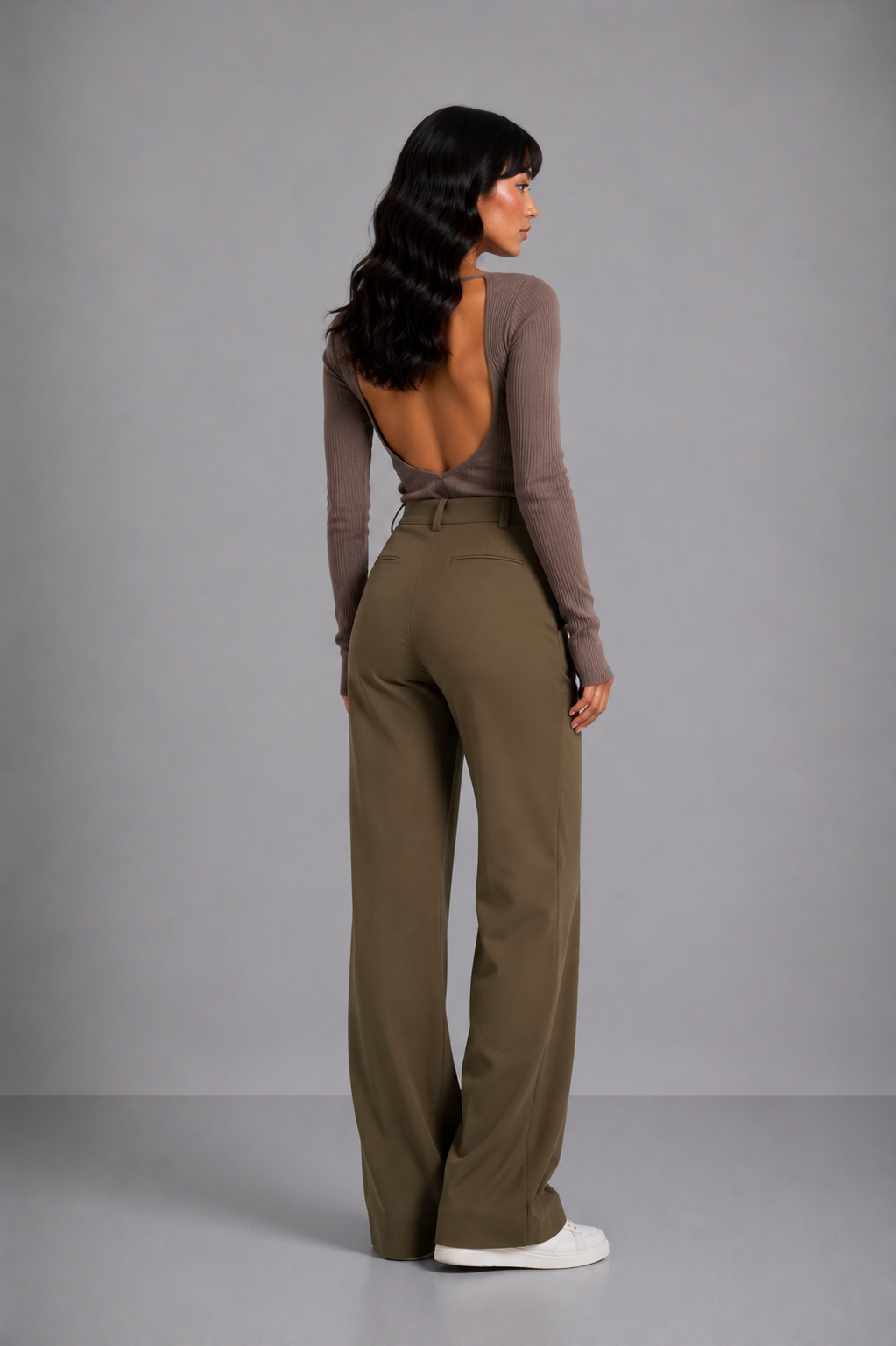 Lunoria | Hoge Taille Pantalon met Elegante en Tijdloze Pasvorm