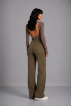 Lunoria | Hoge Taille Pantalon met Elegante en Tijdloze Pasvorm
