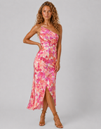 Lunoria | One-Shoulder Zomerjurk met Bloemenprint