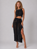 Lunoria | Strandset met Top en Rok met Elegante Split
