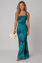 Lunoria | Elegante Maxijurk met Rugvetersluiting voor Zomerse Avonden