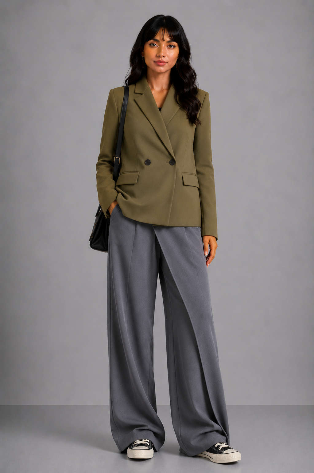 Lunoria | Getailleerde Blazer met Dubbele Knoopsluiting en Tijdloze Elegantie