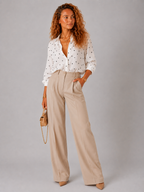 Lunoria | Elegante Blouse met Tijdloze Pasvorm en Verfijnde Details