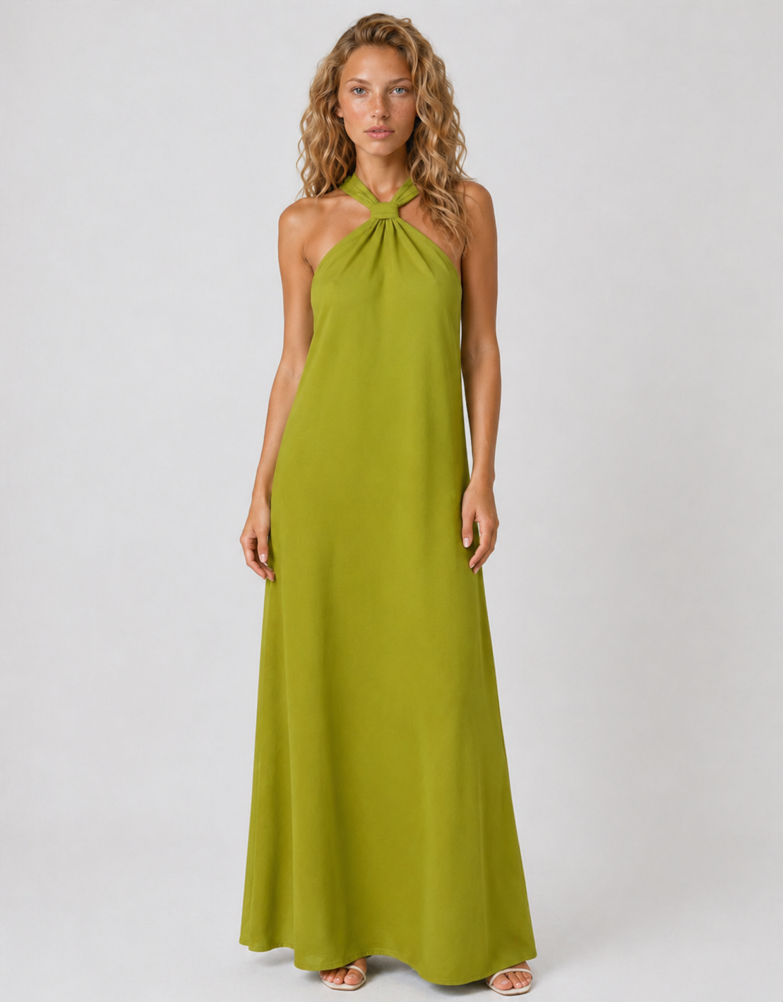 Lunoria | Elegante Haltermaxi-jurk