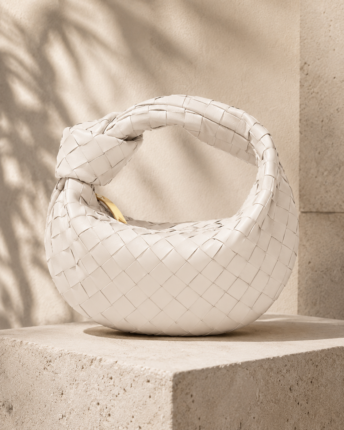 Lunoria | Luxe Gevlochten Handtas met Minimalistisch Design