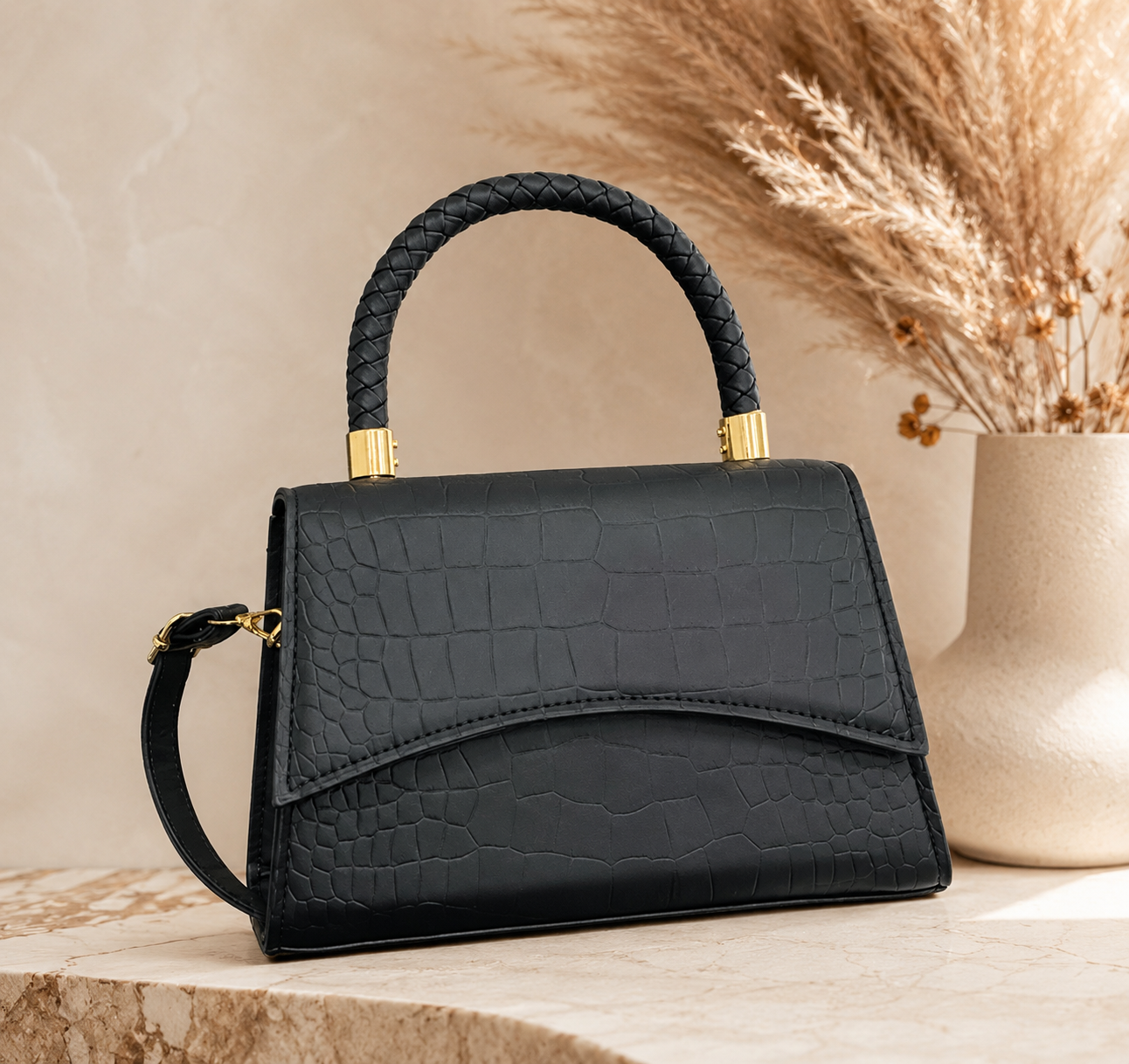 Lunoria | Elegante Crossbody Handtas van Hoogwaardig PU-Leer