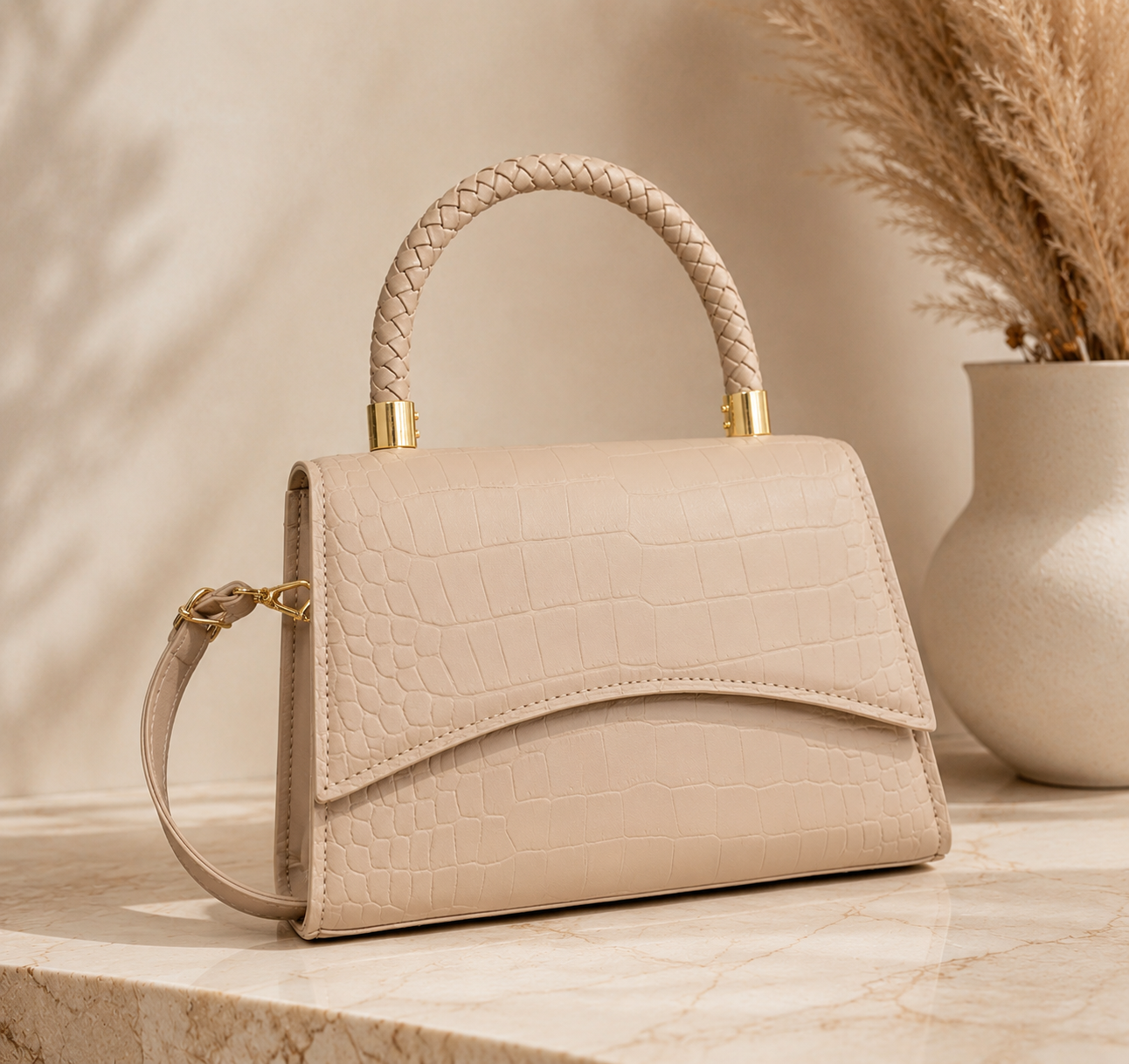 Lunoria | Elegante Crossbody Handtas van Hoogwaardig PU-Leer