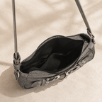 Lunoria | Stoere Vegan Leren Mini Schoudertas met Trendy Design