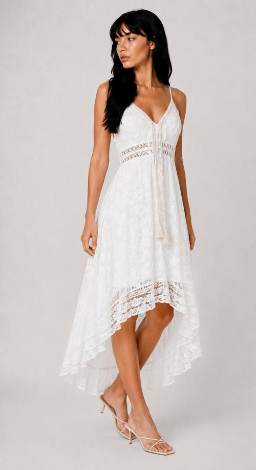 Lunoria | Boho Maxi Jurk met Elegante V-Hals en Luchtige Pasvorm