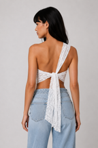 Lunoria | Asymmetrische Kanttop met One-Shoulder Design