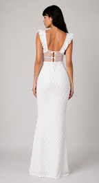 Lunoria | Verleidelijke Bodycon Maxi Jurk met Cut-Out en Zeemeermin Fit