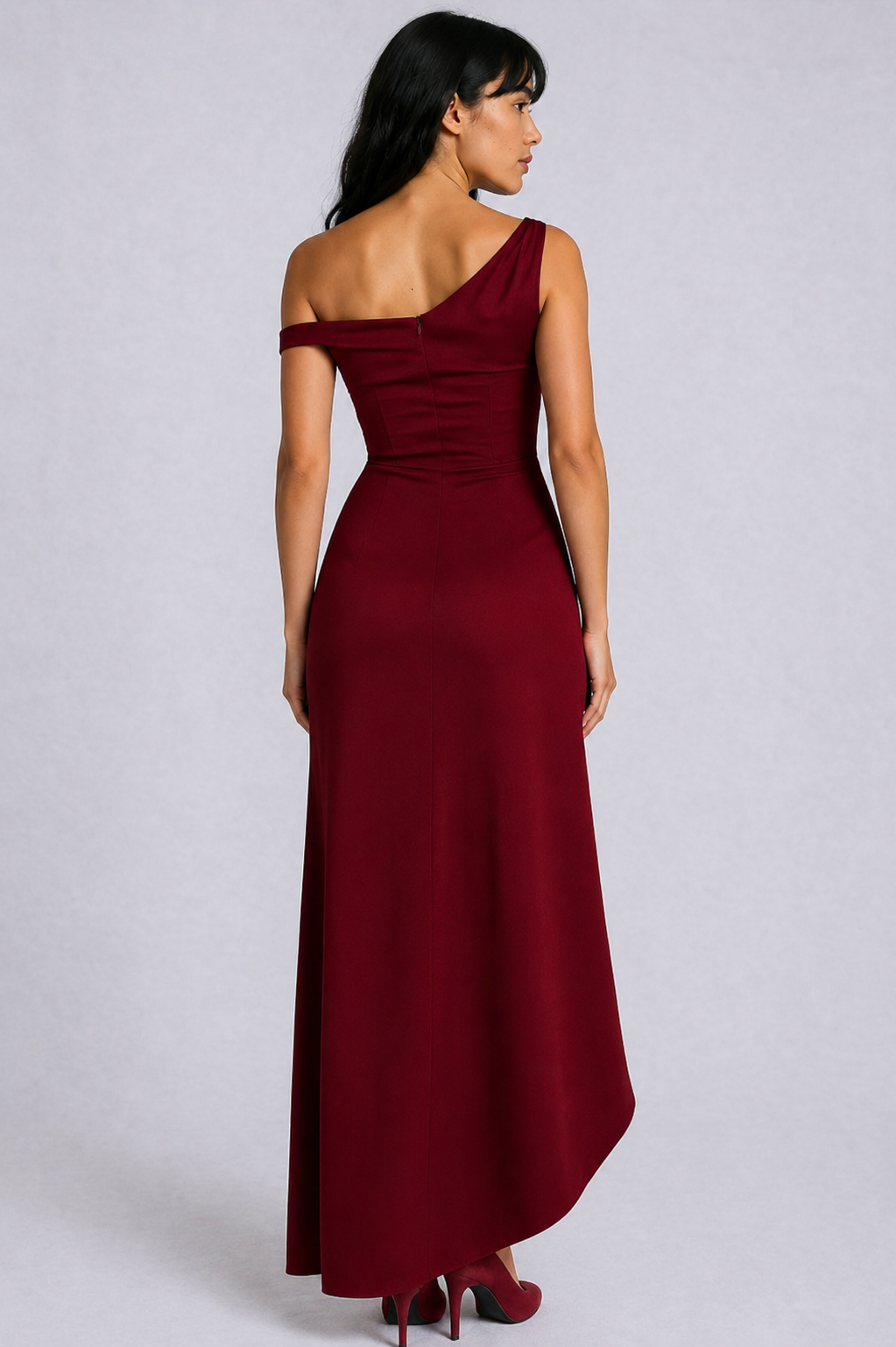 Lunoria | Elegante One-Shoulder Avondjurk met Split