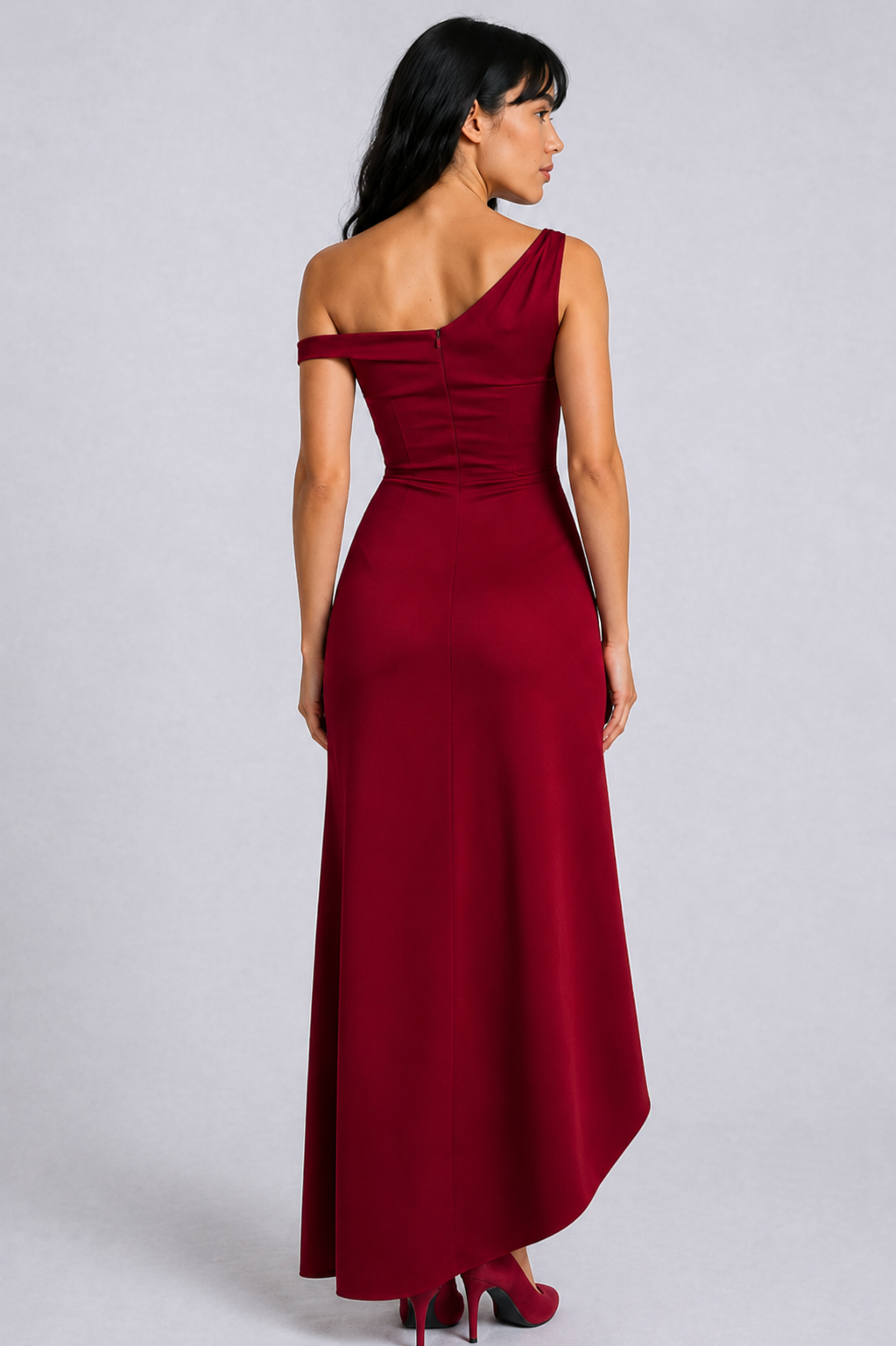 Lunoria | Elegante One-Shoulder Avondjurk met Split