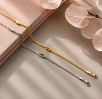 Lunoria | Minimalistische Liefdesknoop Armband