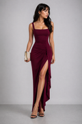 Lunoria | Luxe Maxi Jurk met Split