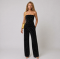 Lunoria | Stijlvolle Strapless Jumpsuit met Glitter Details