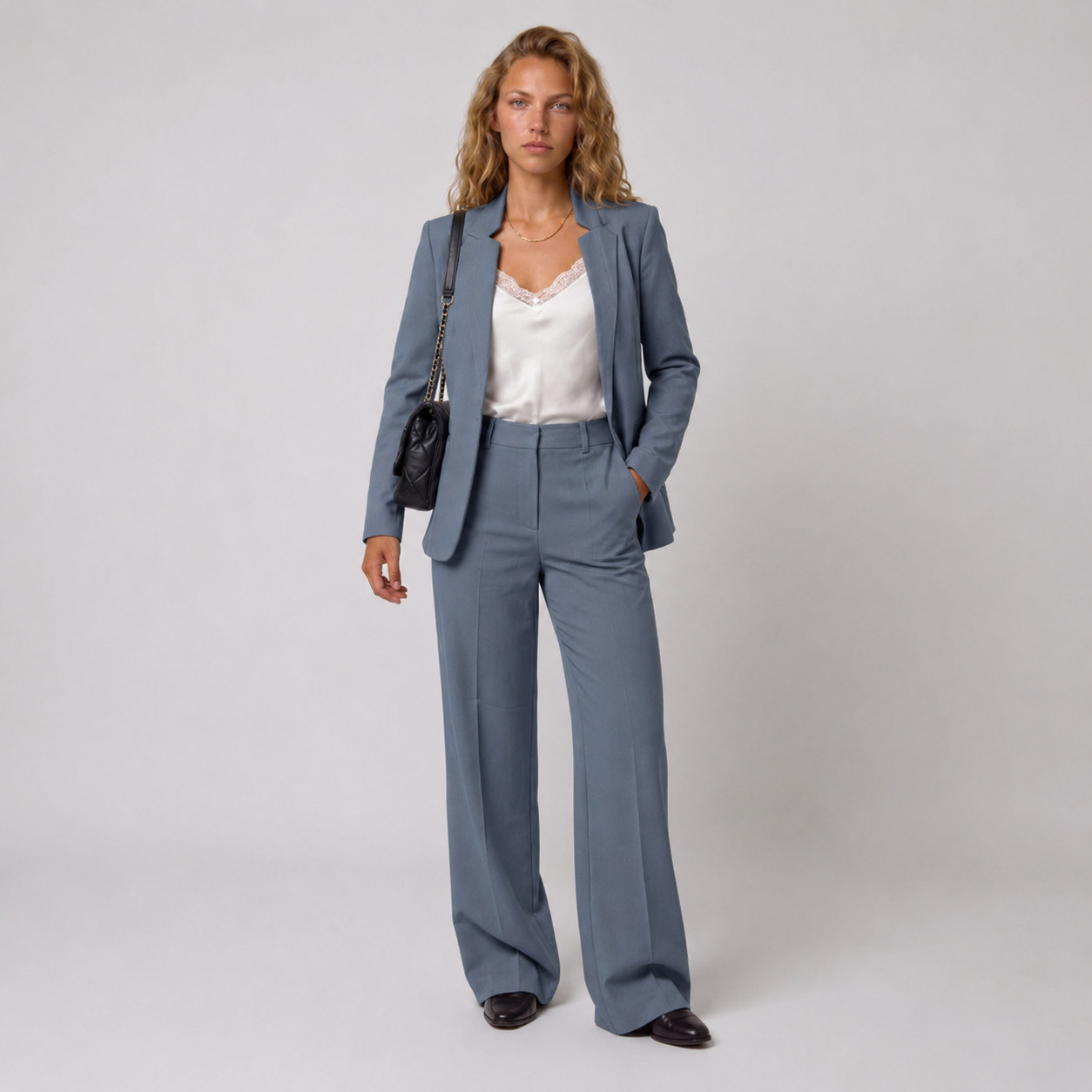 Lunoria | Dames blazer en broek set – tweedelig