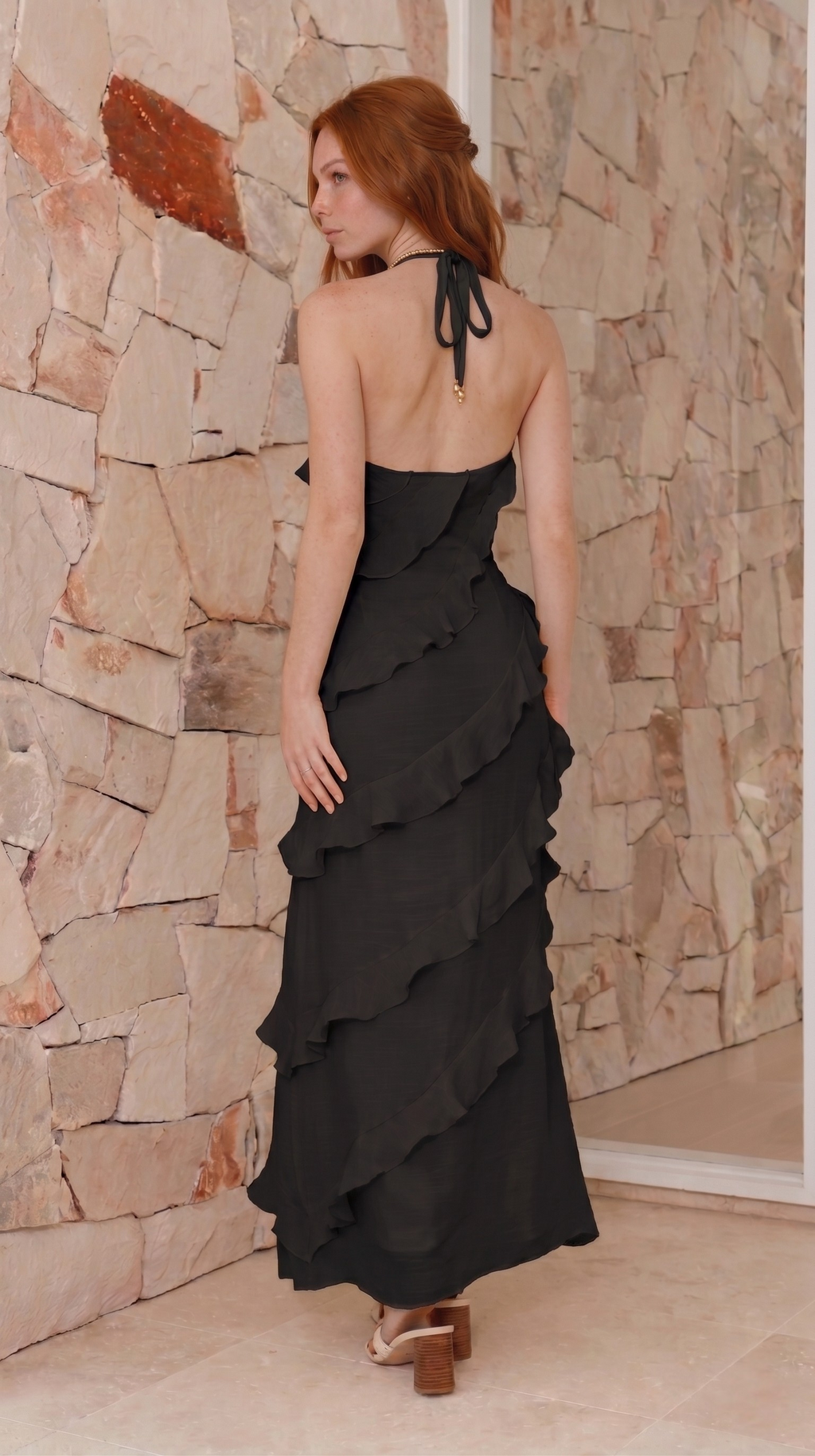 Lunoria | Maxi Ruffle Jurk Dames - Elegant en Stijlvol