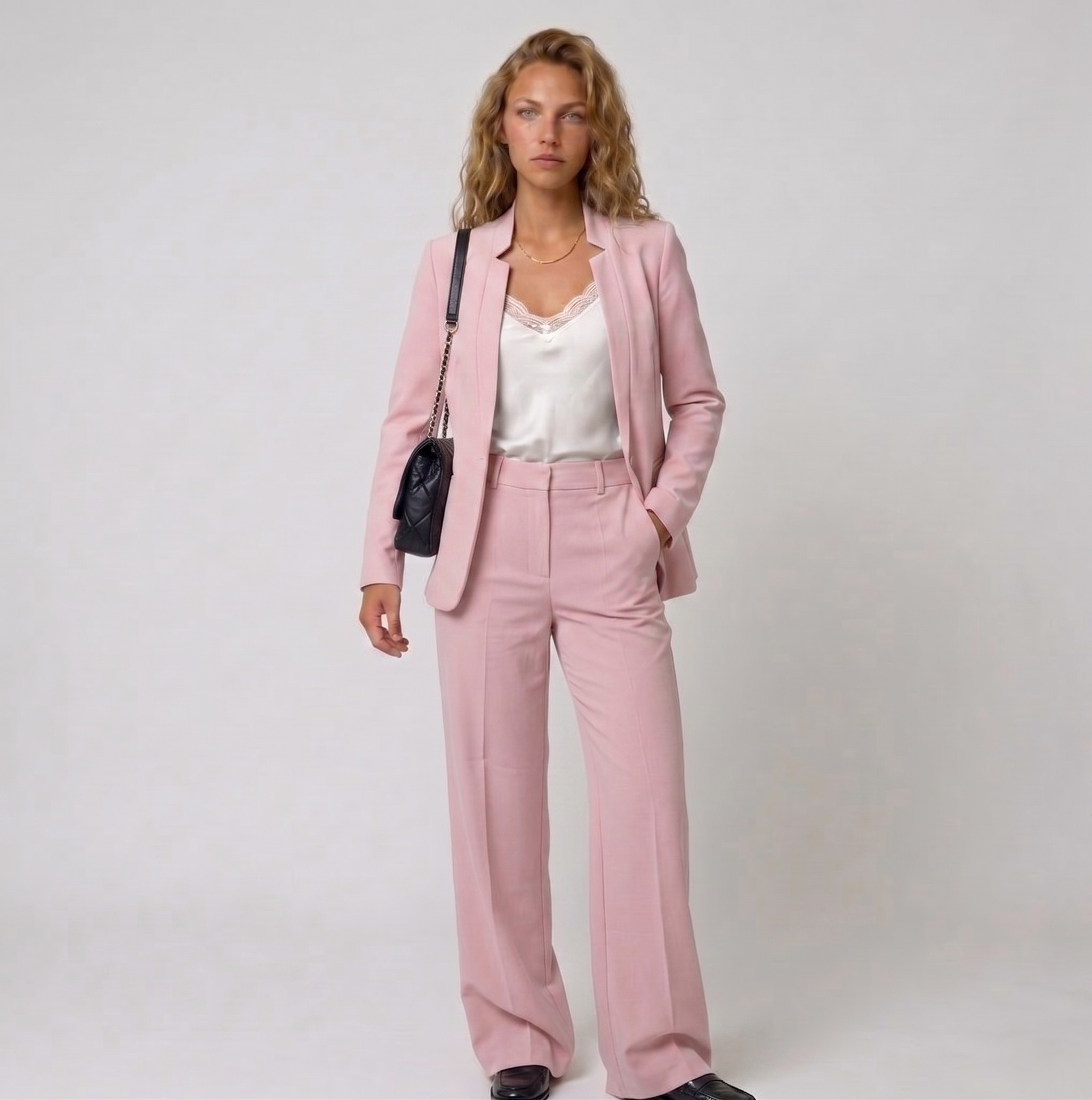 Lunoria | Dames blazer en broek set – tweedelig