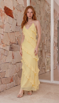 Lunoria | Maxi Ruffle Jurk Dames - Elegant en Stijlvol