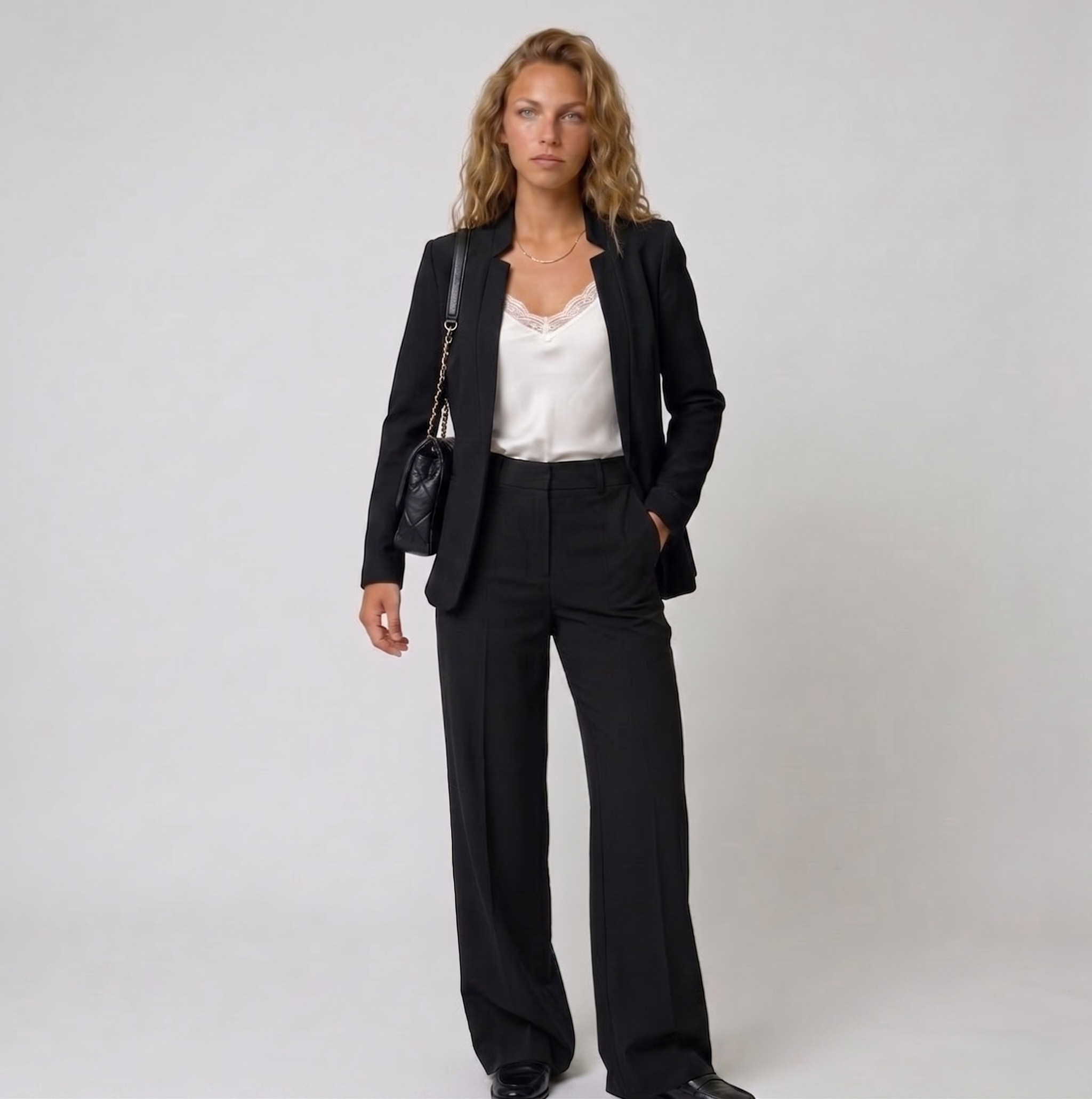 Lunoria | Dames blazer en broek set – tweedelig