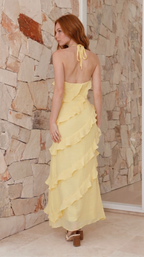 Lunoria | Maxi Ruffle Jurk Dames - Elegant en Stijlvol