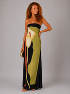 Lunoria | Strapless Maxi Jurk met Luxe Uitstraling en Vloeiende Pasvorm