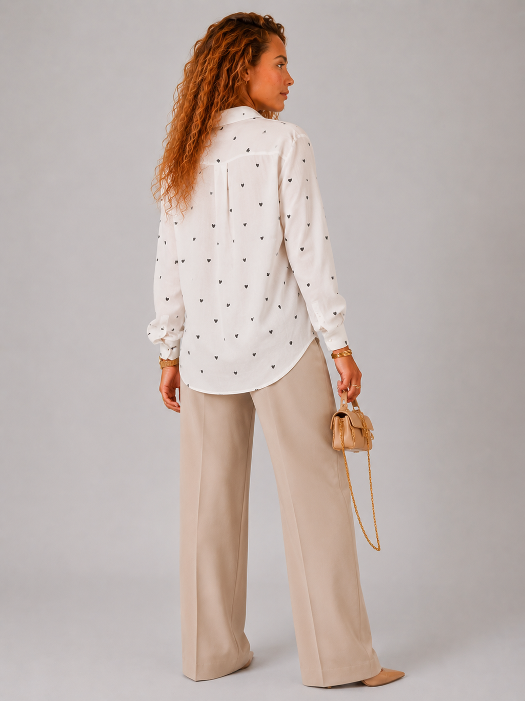 Lunoria | Elegante Blouse met Tijdloze Pasvorm en Verfijnde Details