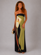 Lunoria | Strapless Maxi Jurk met Luxe Uitstraling en Vloeiende Pasvorm